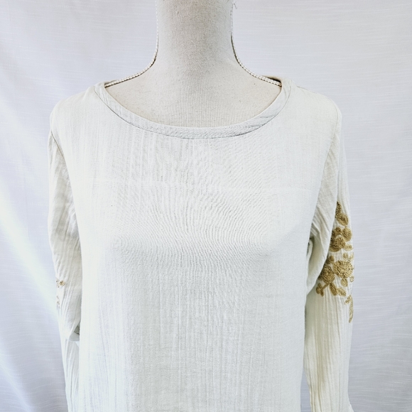 NWT Soft Surroundings Charlotte Embroidered Top Medium - Picture 4 of 11
